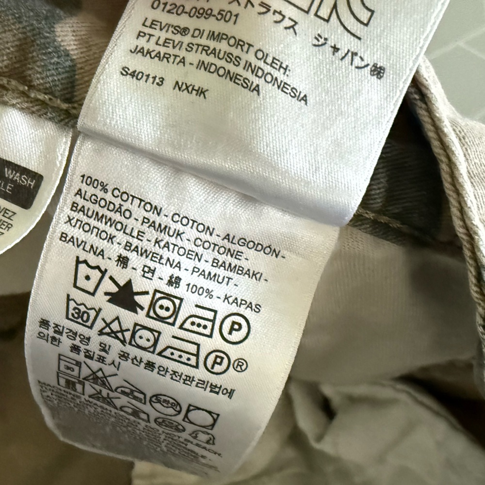Levi’s|Men’s Olive Camouflage Cargo Shorts, size 40•••Summer closet staple - Picture 11 of 14